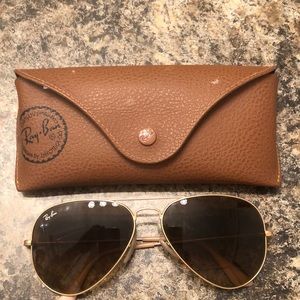 Ray Ban Aviator Gradient Sunglasses Women’s